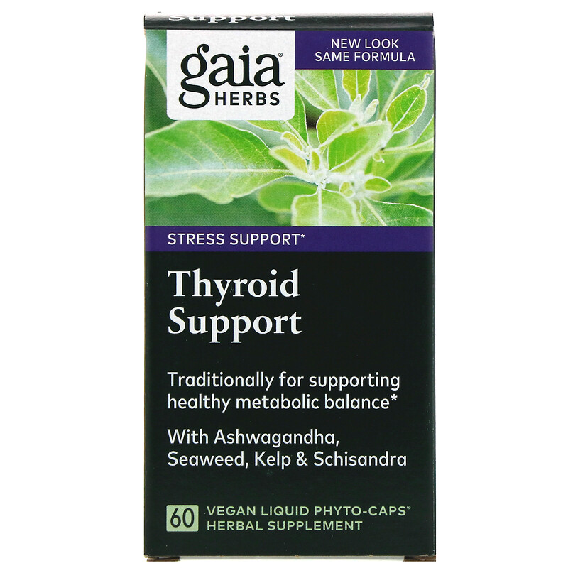 Gaia Herbs Thyroid Support 60 Capsules